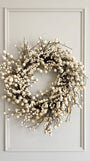 Cream Ivory Berry Wreath 24"