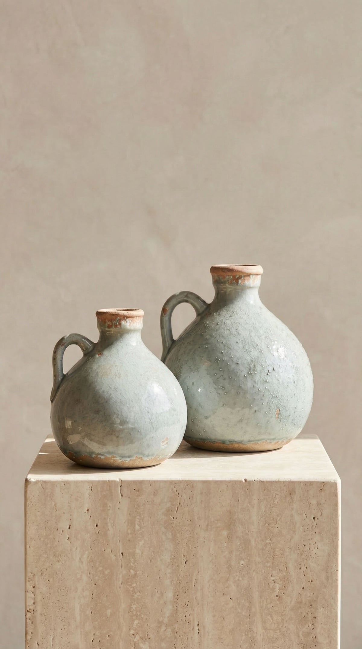 Delphi Vases Delphi Vase – Rustic Vintage-Style Decor with Cracked Pattern Finish ...