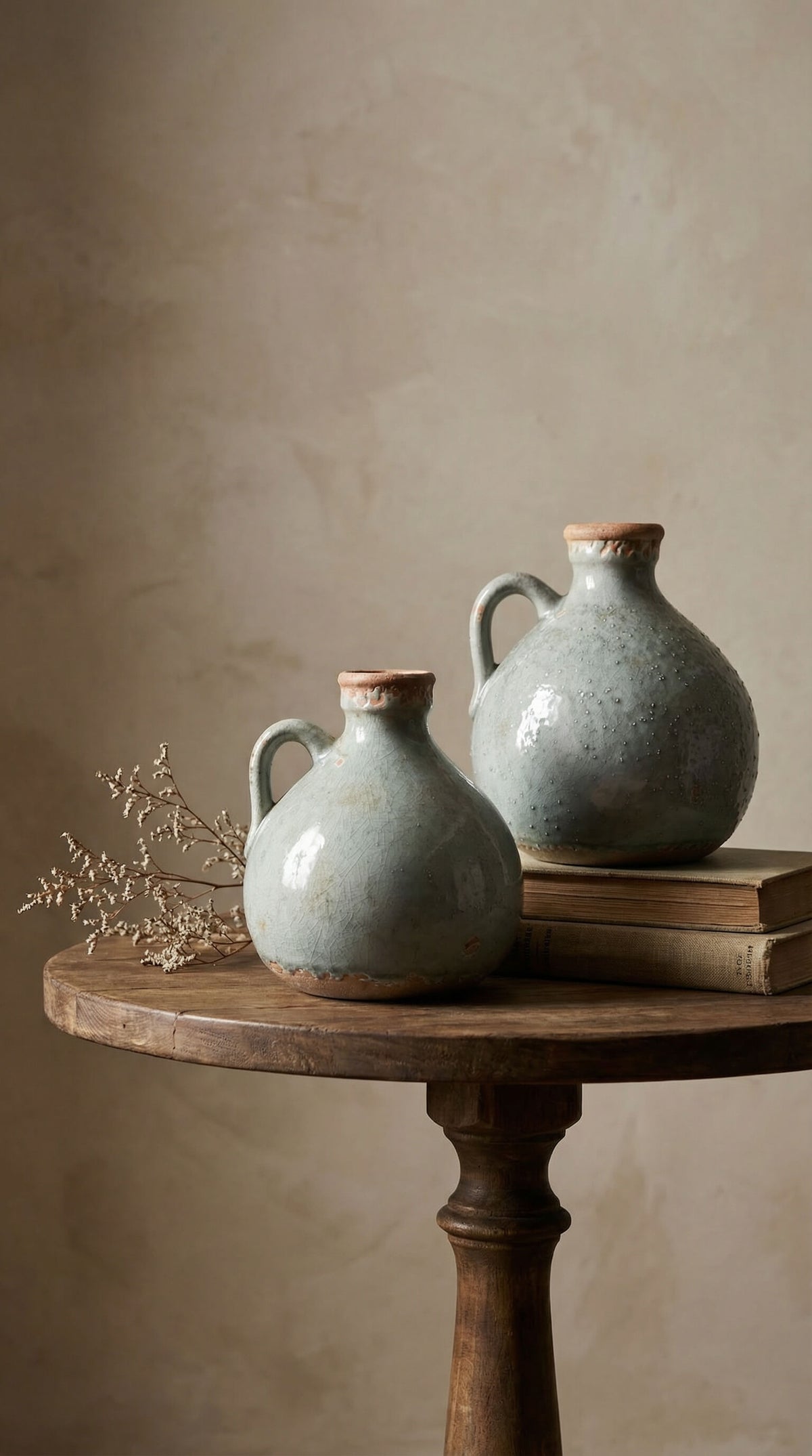 Delphi Vases Delphi Vase – Rustic Vintage-Style Decor with Cracked Pattern Finish ...