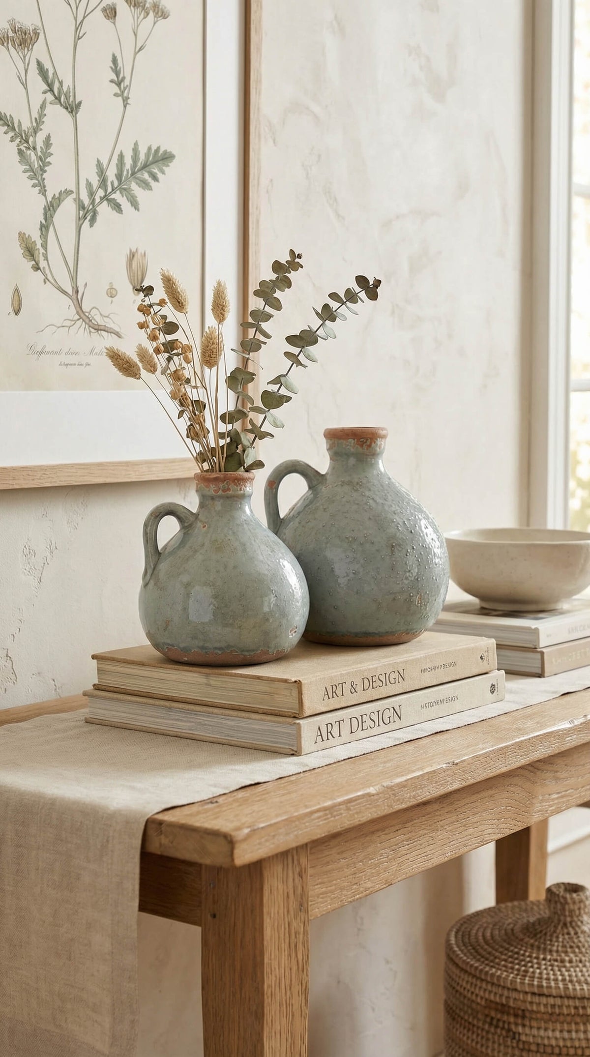 Delphi Vases Delphi Vase – Rustic Vintage-Style Decor with Cracked Pattern Finish ...