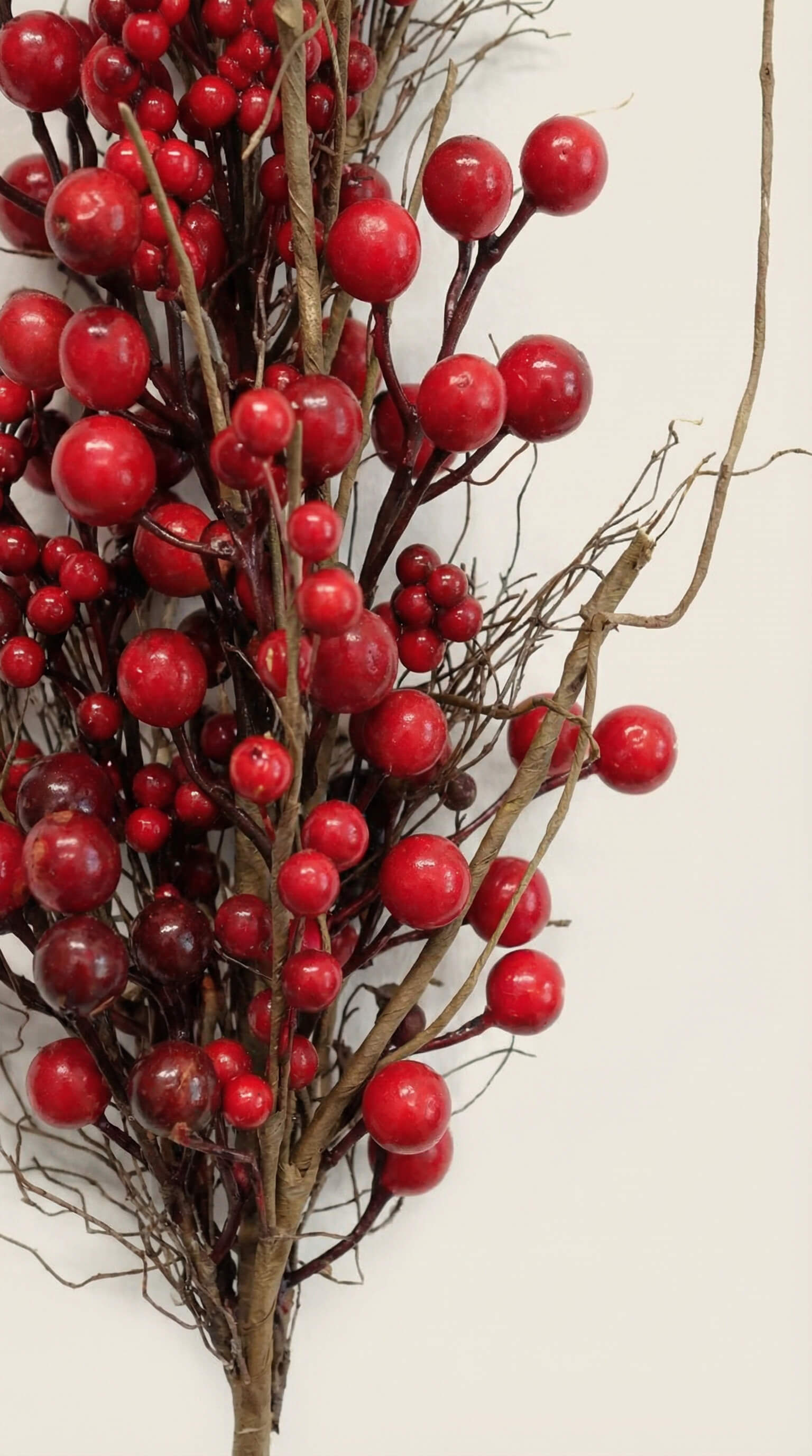 Red Berry Stem 34" - Bundle of 3