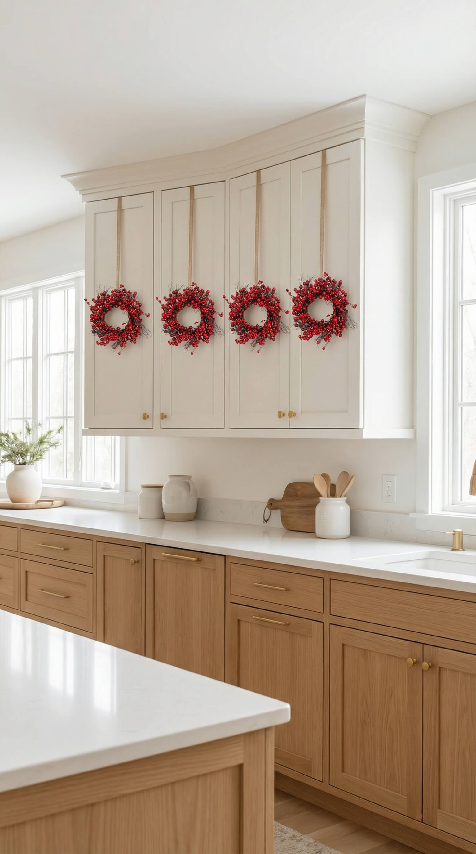 Red Berry Wreath 14"