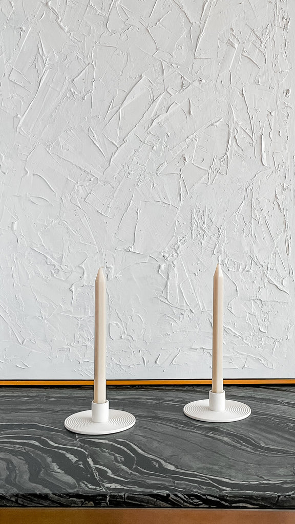 circle ceramic candle holders

